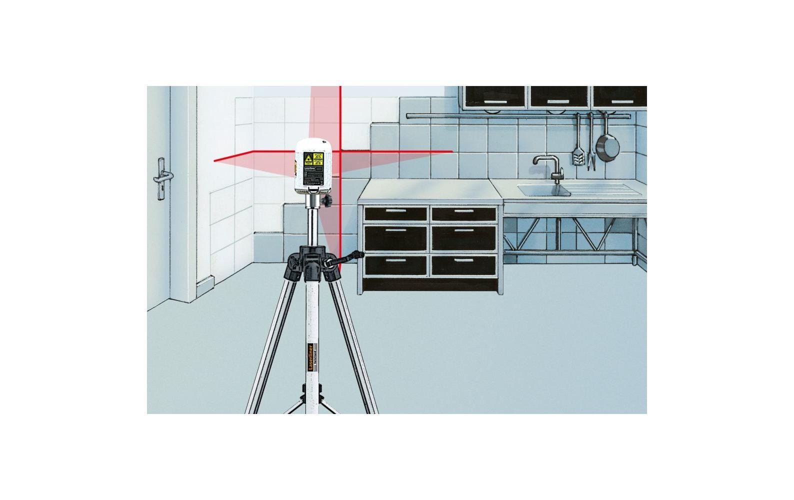 Laserliner VarioStand Stativ 122 cm Aluminium