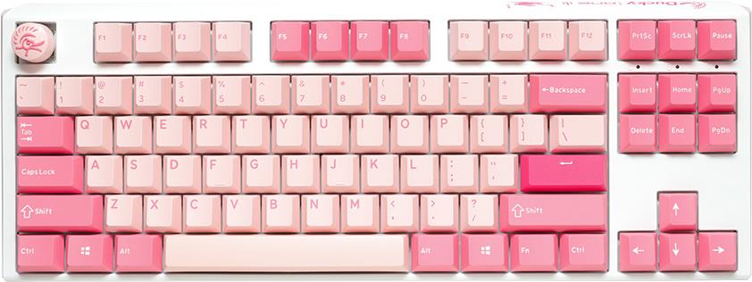 Ducky One 3 TKL Gossamer Pink Tastatur USB US Englisch Pink - Weiß (DKON2187-EUSPDGOWWPC2)