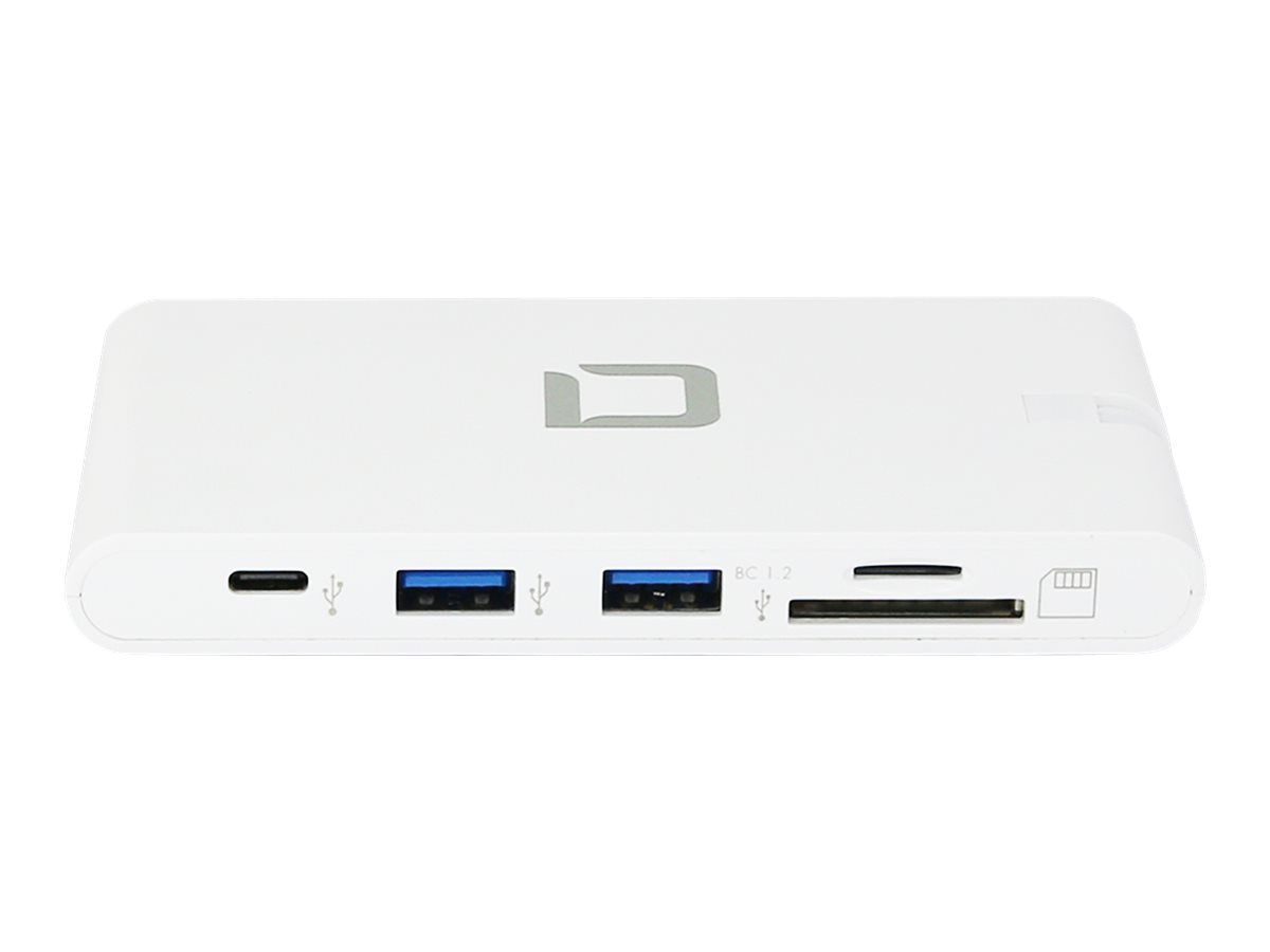 Dicota USB-C Portable Docking 9-in-1 Dockingstation HDMI 4K VGA USB-A 3.0 RJ-45 Weiß
