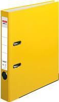 herlitz PP-Color Ordner, Rückenbreite: 50 mm, gelb Kunststoff-Schlitzordner DIN A4, genarbte PP-Folie, grauer (5451307)