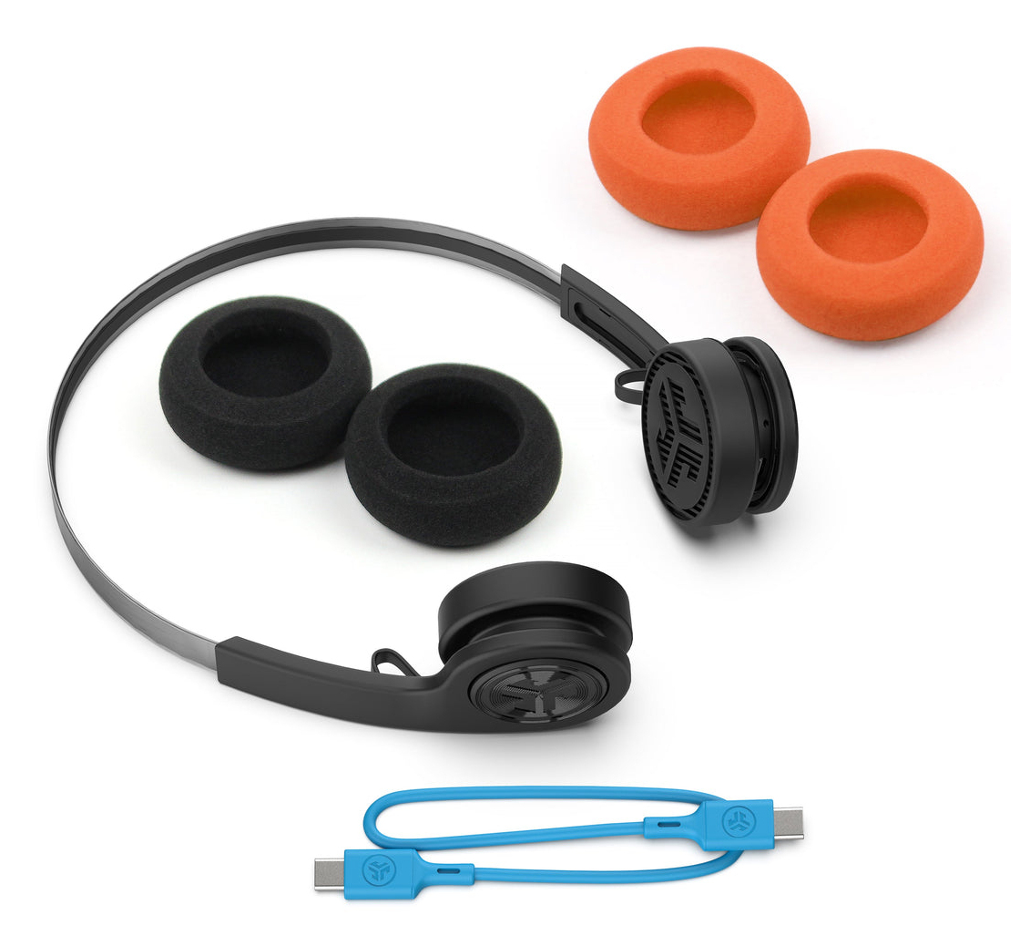 JLab Rewind 2 On-Ear Bluetooth-Kopfhörer Schwarz