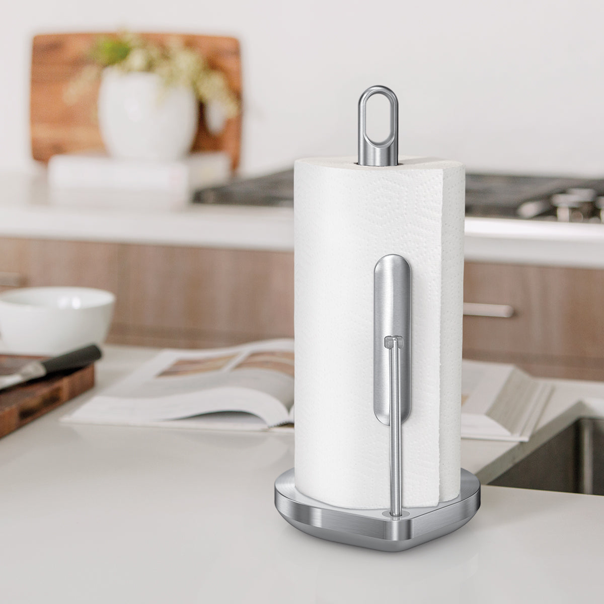 simplehuman KT1203 Küchenrollenhalter Wandhalterung Gebürsteter Stahl
