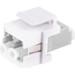 S/CONN maximum connectivity LWL-Keystone Verbinder, LC-LC, Duplex, beige (08-10204)