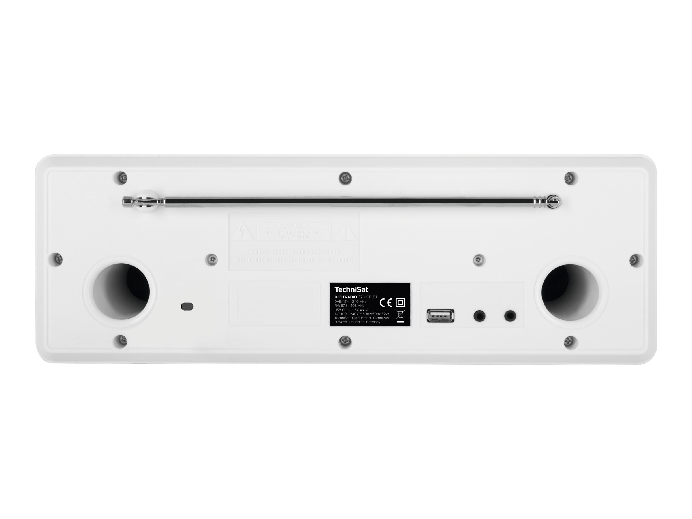 TechniSat DigitRadio 370 CD BT Audiosystem DAB+/UKW CD-Player Bluetooth Weiß