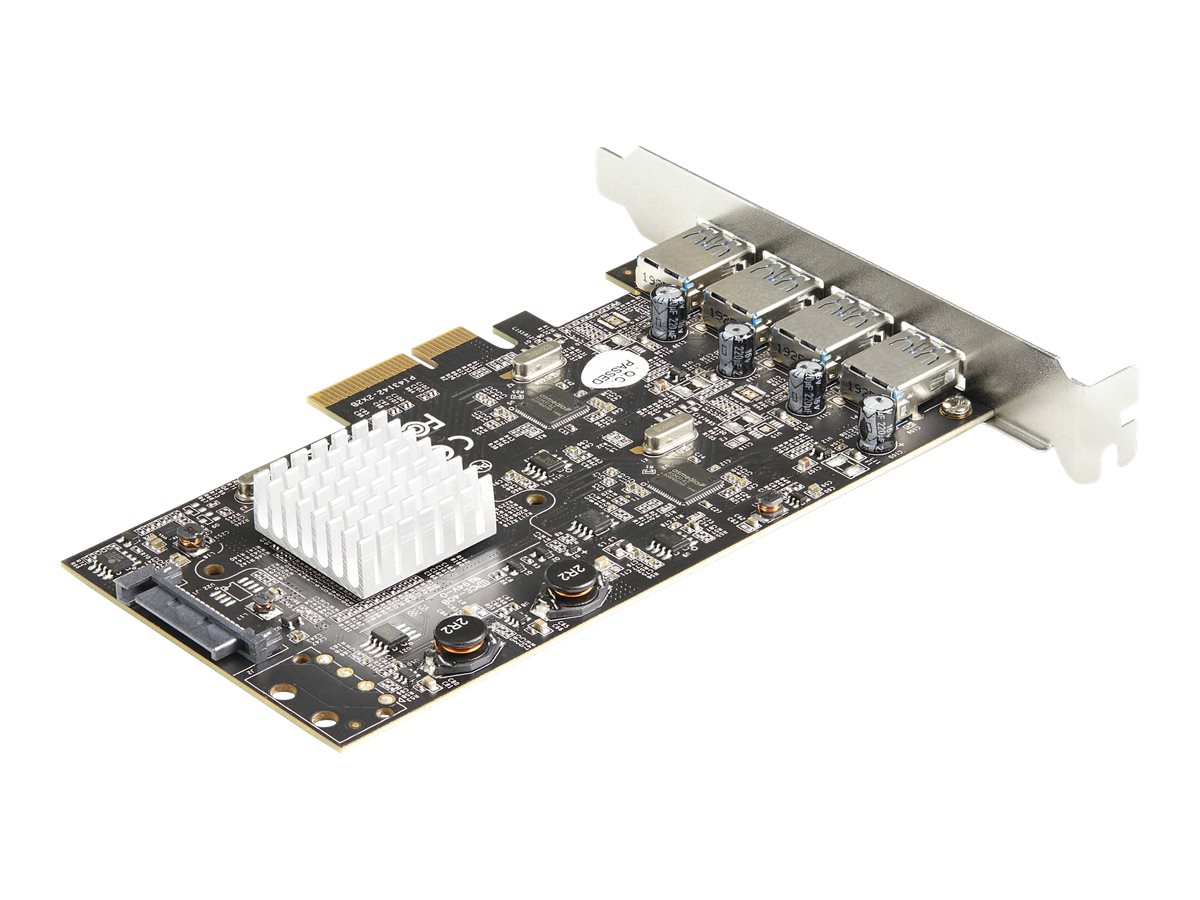 StarTech.com PEXUSB314A2V2 4-Port USB 3.2 Gen 2 PCIe Erweiterungskarte 10 Gbit/s SuperSpeed USB-A Silber