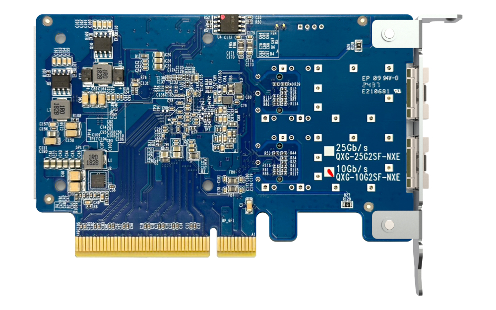 QNAP QXG-10G2SF-NXE Dual-Port 10 GbE SFP+ Netzwerkkarte PCIe 3.0 x8 Low-Profile