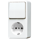 JUNG 676AWW Elektroschalter Rocker switch Weiß (676AWW)