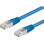 Wentronic Goobay CAT 5e Patchkabel, F/UTP, Blau, 1.5 m - CCA Kupfergemisch (95532)