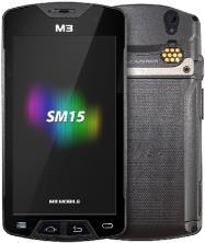 M3 Mobile SM15 X, 2D, SE4710, USB, BT (BLE), WLAN, 4G, NFC, GPS, GMS, Android Mobiles Datenerfassungsgerät, 2D, Imager (SE4710), GPS, Kamera (16MP, Autofokus), 12,7cm (5"), USB (micro-USB), Bluetooth (BLE), WLAN (802.11ac), 4G (LTE), NFC, Micro SD-Slot, 1920x1080 Pixel, 2,2GHz, RAM: 4GB, Flash: 32GB, OS: Android (8.1), IP65, inkl.: Google Mobile Services, Akku, 6150mAh, separat bestellen: Netzteil (S15X4C-O2CFSE-HF)