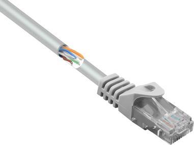 RF-5043980 RJ45 Netzwerkkabel Patchkabel CAT 5e 3.00 m Grau mit Rastnasenschutz 1 (RF-5043980)