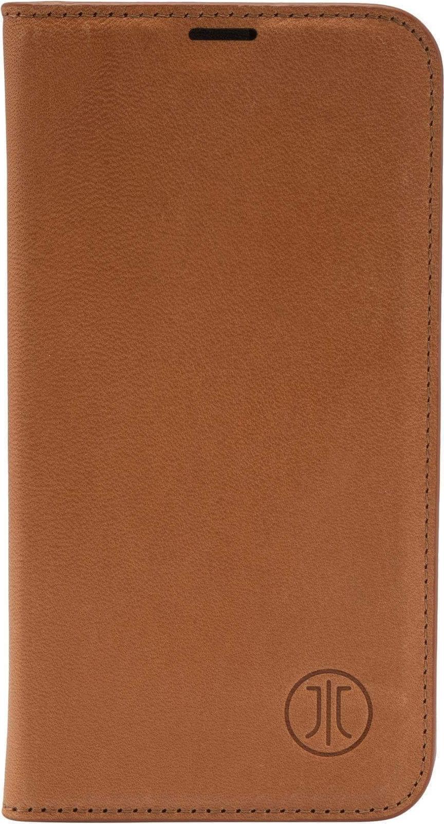 JT Berlin Echtleder BookCase Tegel| Apple iPhone 17| cognac| 11127 (11127)