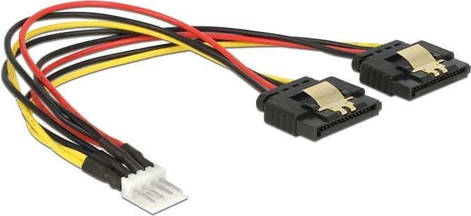 DeLOCK Netzteil 4-Pin-Mini-Stromversorgungsstecker (M) bis SATA Leistung (W) (85236)