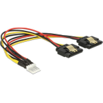 DeLOCK Netzteil 4-Pin-Mini-Stromversorgungsstecker (M) bis SATA Leistung (W) (85236)