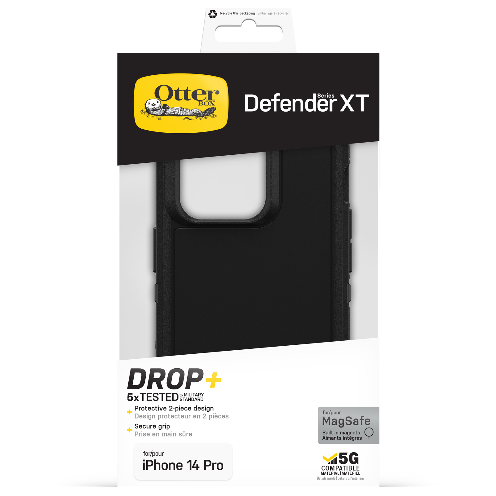 OtterBox Defender XT Hülle für iPhone 14 Pro MagSafe Schwarz