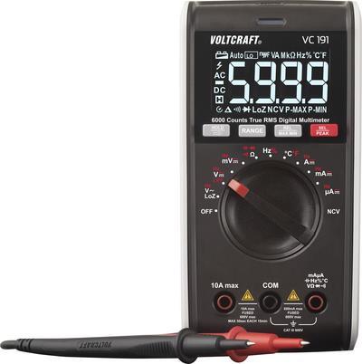 VOLTCRAFT VC191 Hand-Multimeter kalibriert (ISO) digital CAT III 600 V Anzeige (Counts): 6000 (VC-13096740)