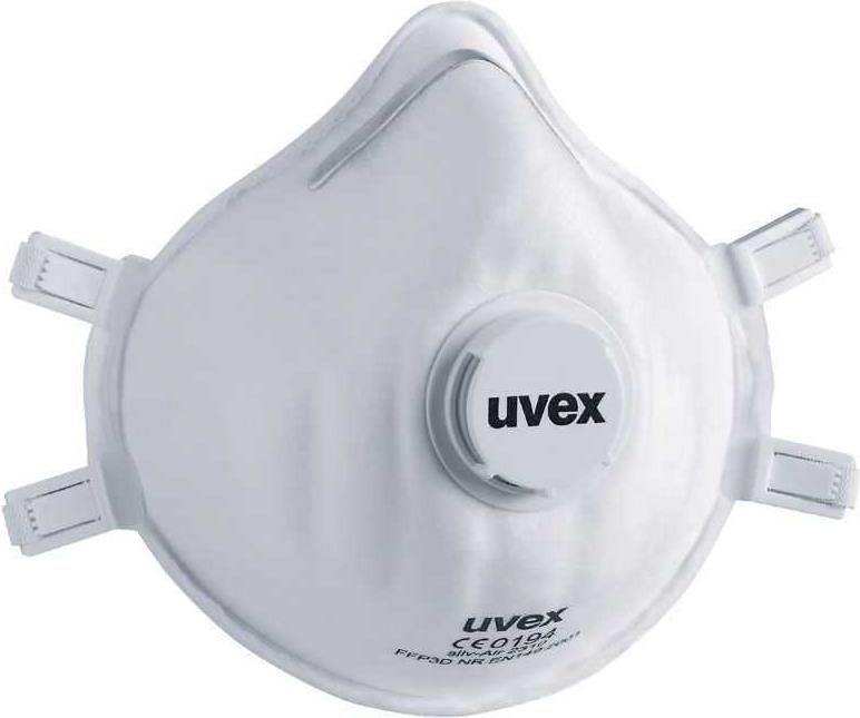 UVEX Arbeitsschutz Respiratorius Uvex Silv-Air Classic 2310 FFP3, puodelio tipo su votuvu, baltas, 3 vnt mamenin?je pa