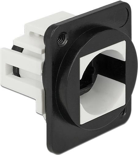 Delock Keystone Mounting 1 Port for D-type Ausgang Schwarz