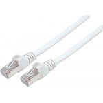 Intellinet Network Patch Cable, Cat6, 1m, White, Copper, S/FTP, LSOH / LSZH, PVC, RJ45, Gold Plated Contacts, Snagless, Booted, Lifetime Warranty, Polybag (735360)