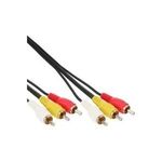 InLine® Cinch Kabel, Audio/Video 3x Cinch St/St 3m (89603)