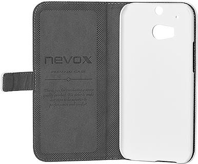 NEVOX ORDO Bookcase HTC One M8 Leder weiß-grün