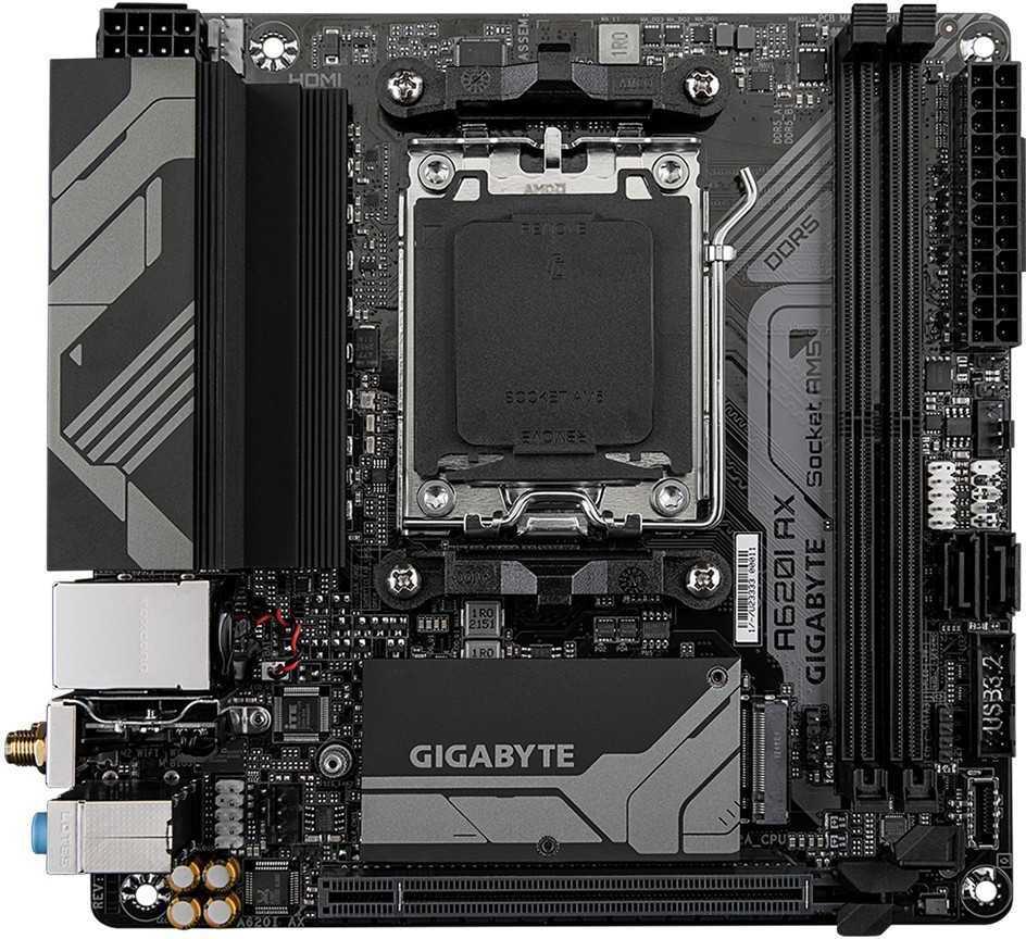 Gigabyte A620I AX Mainboard Mini-ITX Sockel AM5 AMD A620 Braun