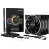 be quiet! Light Wings - Gehäuselüfter - 140 mm - Schwarz (Packung mit 3) (BL079)