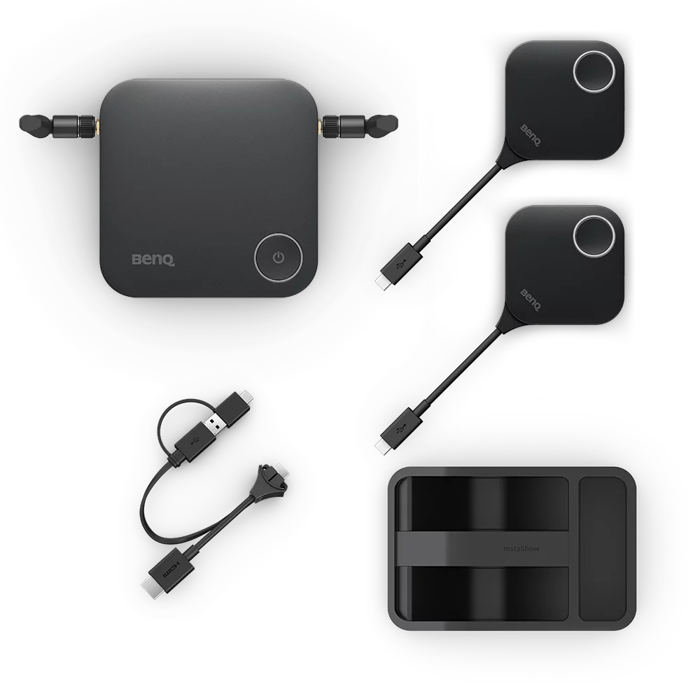BenQ InstaShow WDC25 Kit Kabelloses Präsentationssystem HDMI USB-C 4K Schwarz