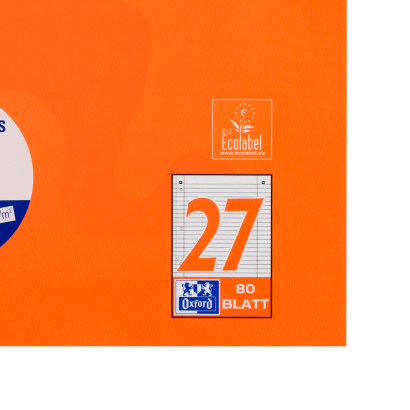 Oxford Collegeblock A4+ liniert 80 Blatt 90 g/m² Orange