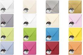 Pollen by Clairefontaine Briefumschlag 140 mm, gold 120 g/qm, Maße: 140 x 140 mm, pH-neutrales Papier, säurefrei - 1 Stück (50088C)