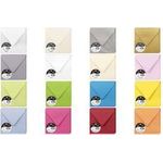 Pollen by Clairefontaine Briefumschlag 140 mm, gold 120 g/qm, Maße: 140 x 140 mm, pH-neutrales Papier, säurefrei - 1 Stück (50088C)