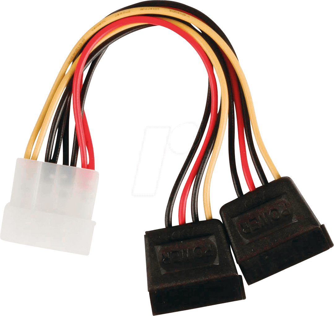N CCGP73520VA015 Internes Netzkabel Molex-Stecker> 2x 15-polige SATA-Buchse 0 (CCGP73520VA015)