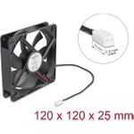 Delock Axiallüfter 5 V DC 120 x 25 mm schwarz (67292)