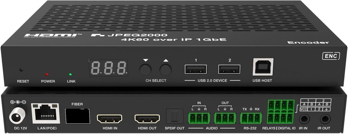 VivoLink AV over IP 4K60Hz JPEG2000 Videowall Matrix - Encoder (VLVWIP2000-ENC)