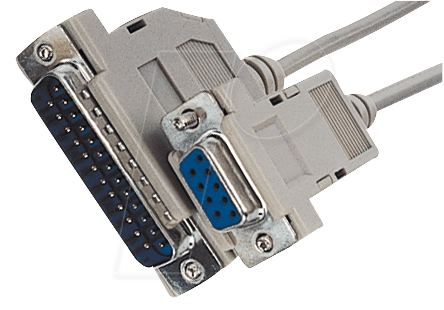 EFB-Elektronik Maus-Modem Adapterkabel, DSub 9 auf DSub 25, Bu.-St., 2,0m, beige Hersteller: EFB Elektronik (EK125.2)