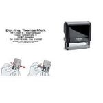 trodat Textstempelautomat Printy 4915 4.0, 7-zeilig, schwarz - für den Markt: D / L / A / CH (53538)