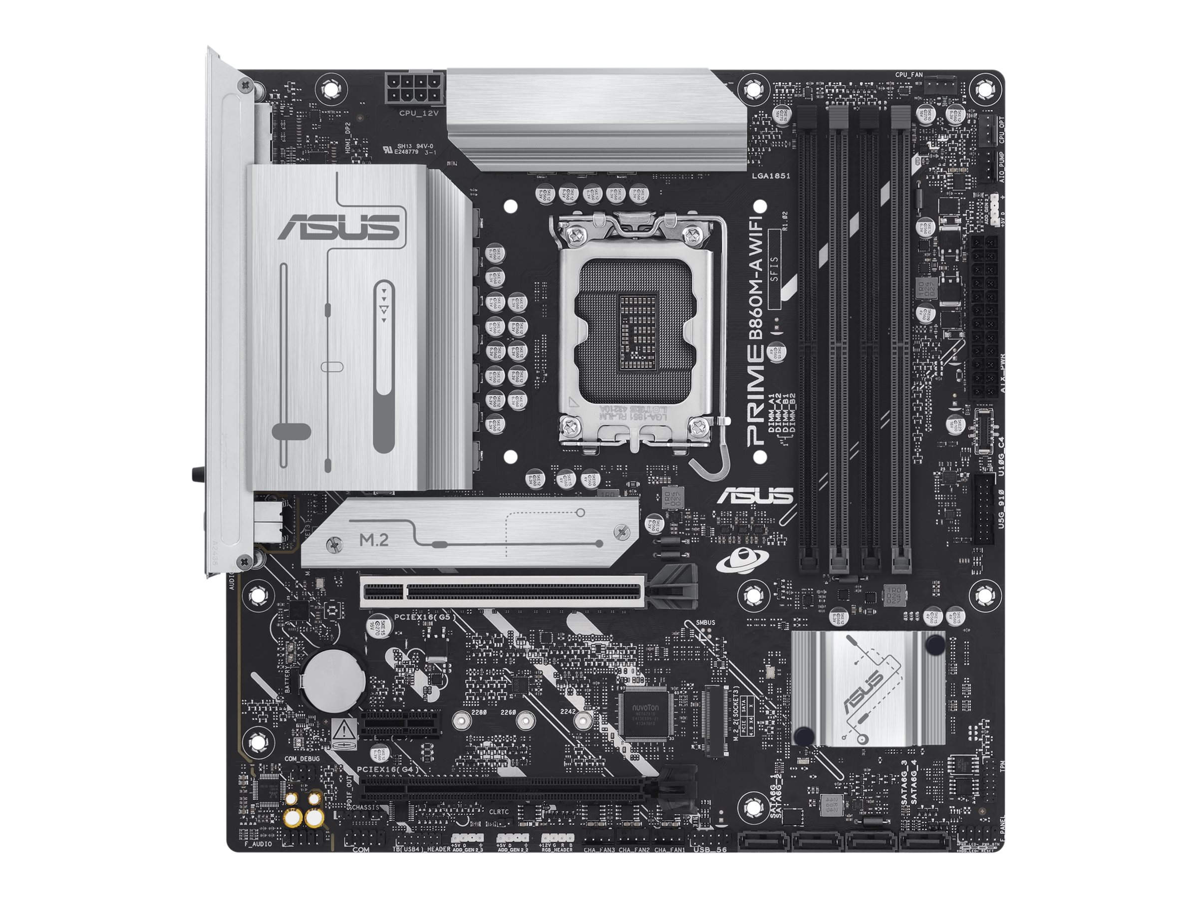 ASUS PRIME B860M-A WIFI Mainboard Intel B860 LGA 1851 mATX DDR5 Schwarz