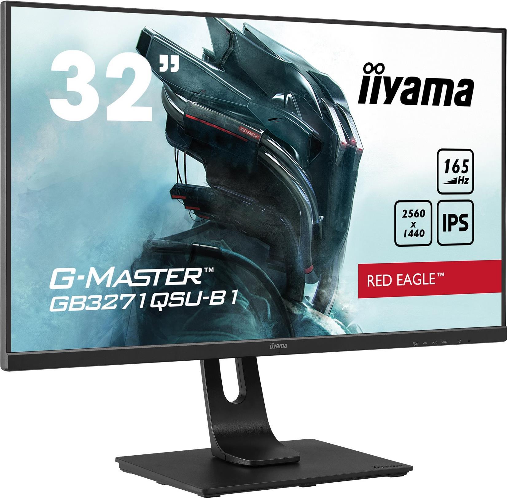 iiyama G-MASTER GB3271QSU-B1 Computerbildschirm 80 cm (31.5" ) 2560 x 1440 Pixel Wide Quad HD LED Schwarz (GB3271QSU-B1)