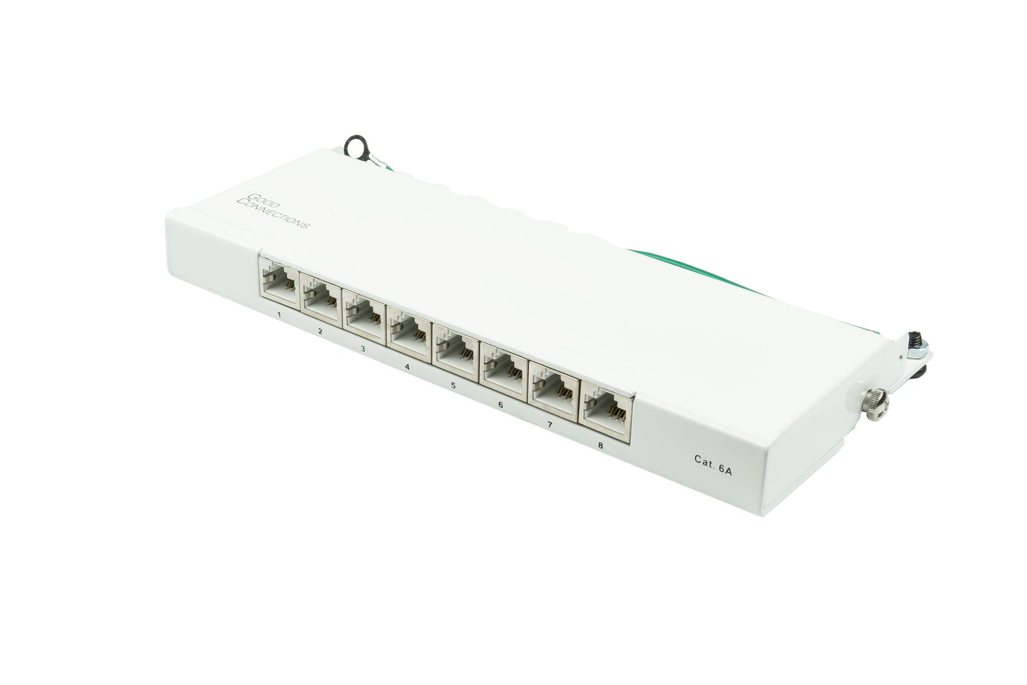 Good Connections GC-N0119 Patchpanel Cat. 6A 8-Port 0,5 HE STP Reinweiß (RAL 9010)