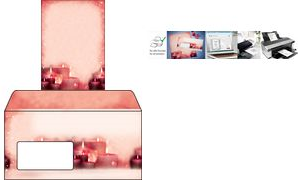 sigel Weihnachts-Motiv-Papier Red Candlelight, A4, 90 g/qm Feinpapier, für Inkjet-, Laserdrucker und Kopierer, - 1 Stück (DP138)
