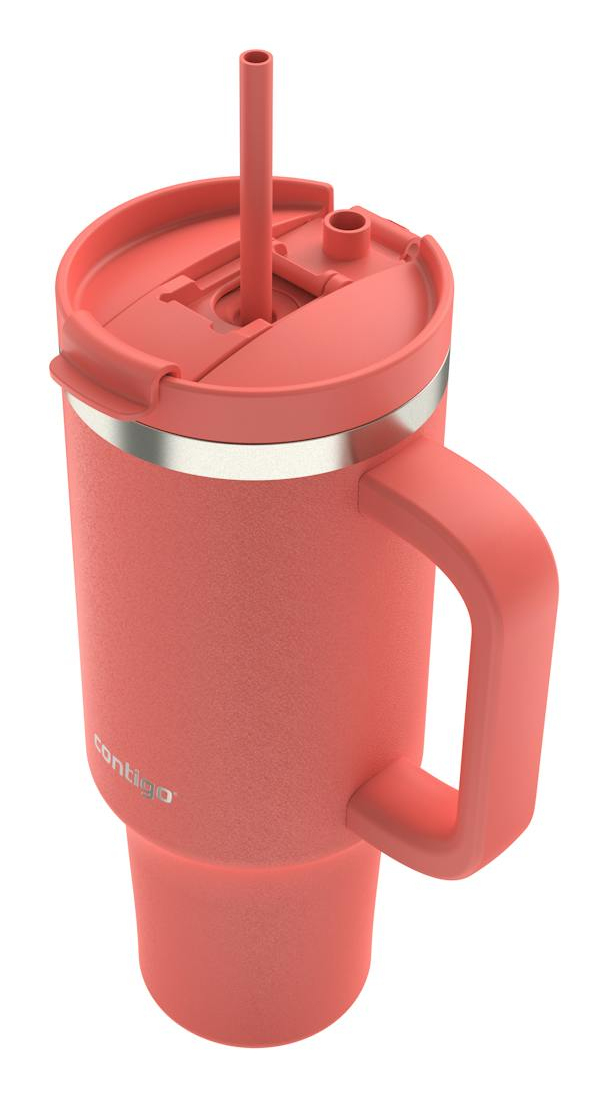 Contigo Thermalock Trinkhalmbecher 1,2 L Edelstahl Koralle