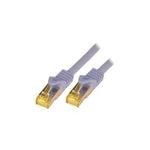 McabCat.7 Rohkabel S-FTP-PIMF-LSZH-15.0M-GRA 10Gigabit Ethernet 600MHzCat.7 Rohkabel Patchkabel, 2xRJ45 Cat.6a Stecker geschirmt, Schirmung: S/FTP (PIMF)Cat.7 Rohkabel, doppelt geschirmt, Leiterdurchmesser: 4x2xAWG26/7, ø=6,5mm, Leitermaterial: reines Kupfer, LSZH, Flammwidrig IEC60332-1, halogenfrei IEC60754-2, Ra (3749)