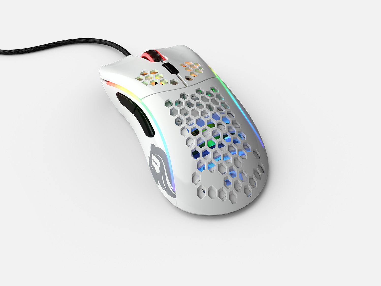 Glorious Model D- Maus 12000 DPI USB Typ-A Weiß