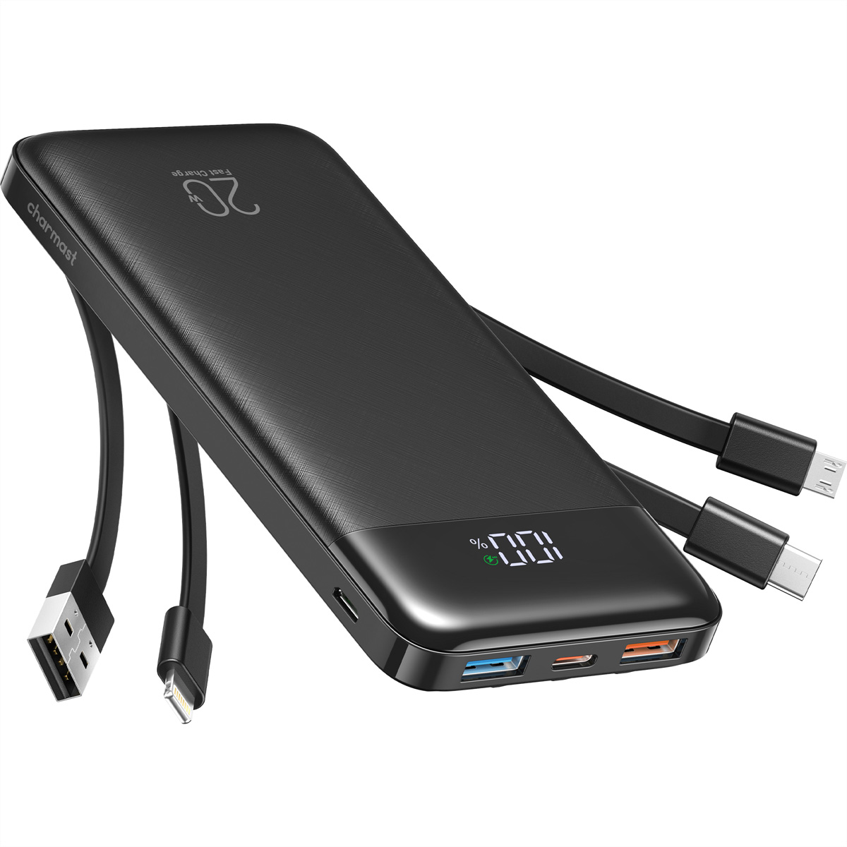 Charmast Powerbank W2065 20000 mAh Schwarz