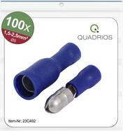 Quadrios 23C492 Rundstecker 1.5 mm² 2.5 mm² Blau 100 St. (23C492)