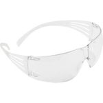 3M Schutzbrille SecureFit SF201AF, farblos-transparent sicherer Sitz û selbst bei intensiven Kopfbewegungen, - 1 Stück (SF201AF)