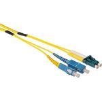 ACT 40 meter Singlemode 9/125 OS2 duplex ruggedized fiber cable with LC en SC connectors. Lc-sc 9/125 os2 rugged 40m (RL5604)