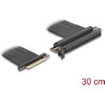 Delock Riser Karte PCI Express 3.0 x8 Stecker zu x16 Slot mit Kabel 30 cm (81499)