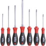 Wiha Schraubendrehersatz 7tlg PH1+2 PZ 2/ Schlitz 4,5-5,5-6,5-8 SF (40585)