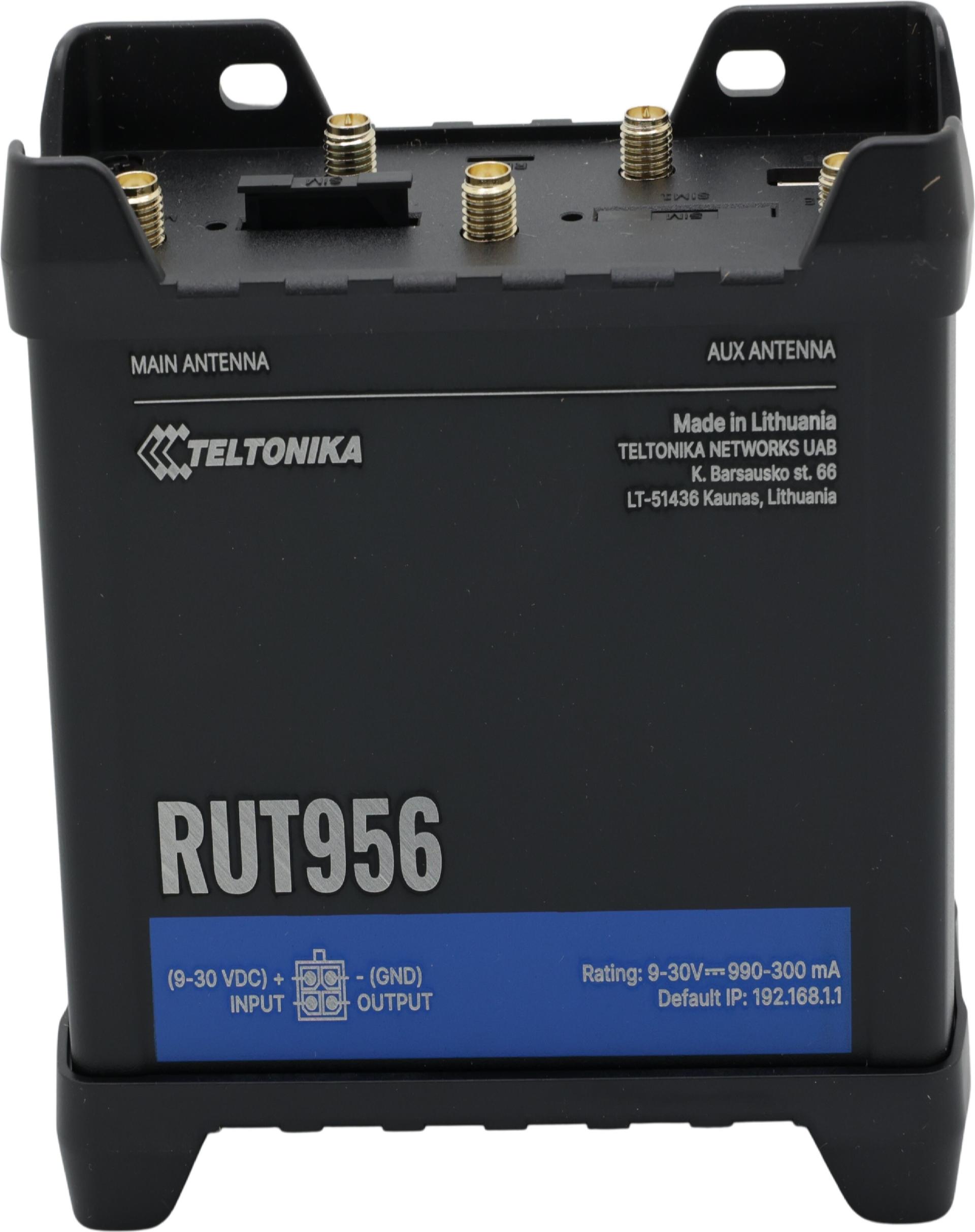 Teltonika RUT956 Mobilfunk-Router 3 Port 100 Mbit/s Schwarz