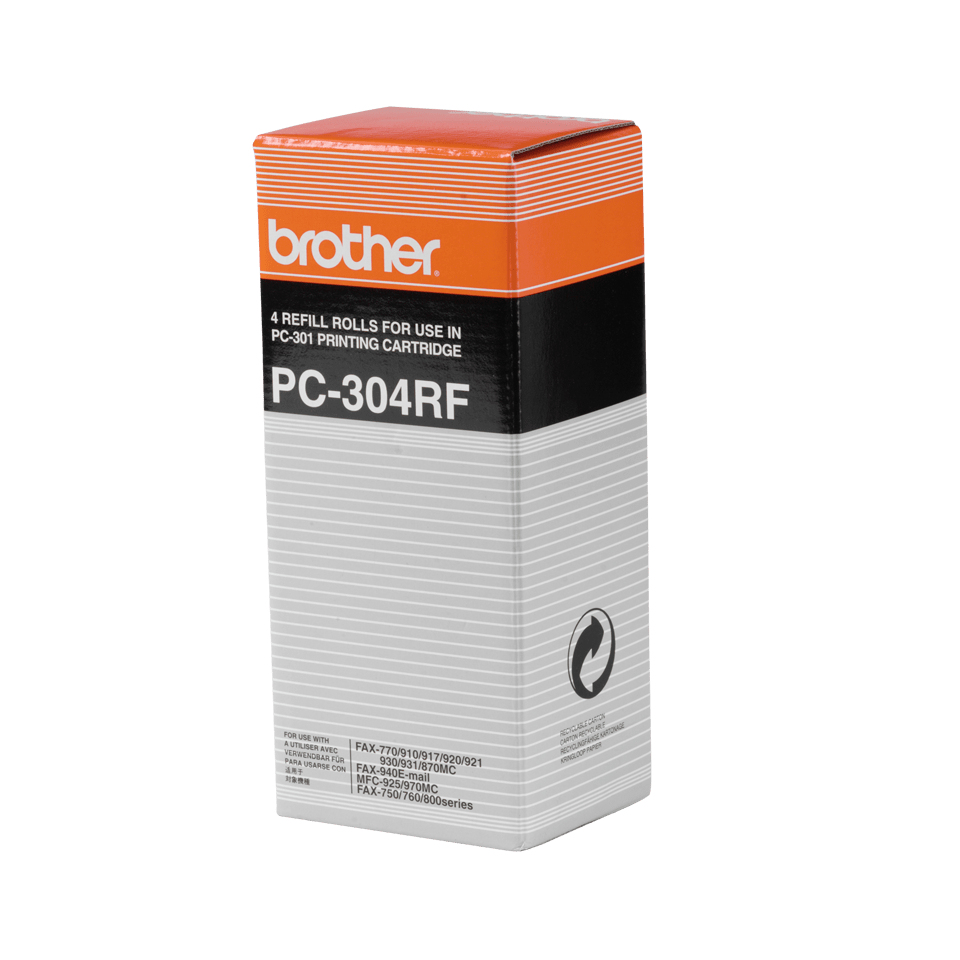 Brother PC304RF Fax-Farbband Schwarz, 4 Stück
